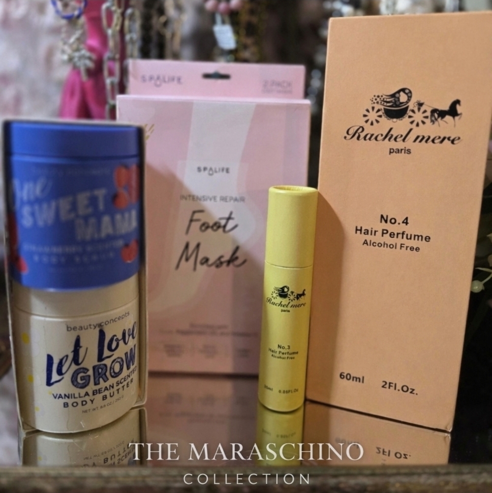 Self-Care Cosmetic Bundle Spa Life Beauty Concepts Rachel Mere Lotion Mist Mask